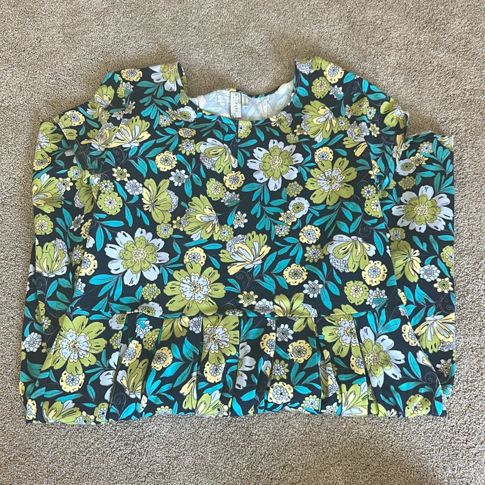 Navy, green, blue dress